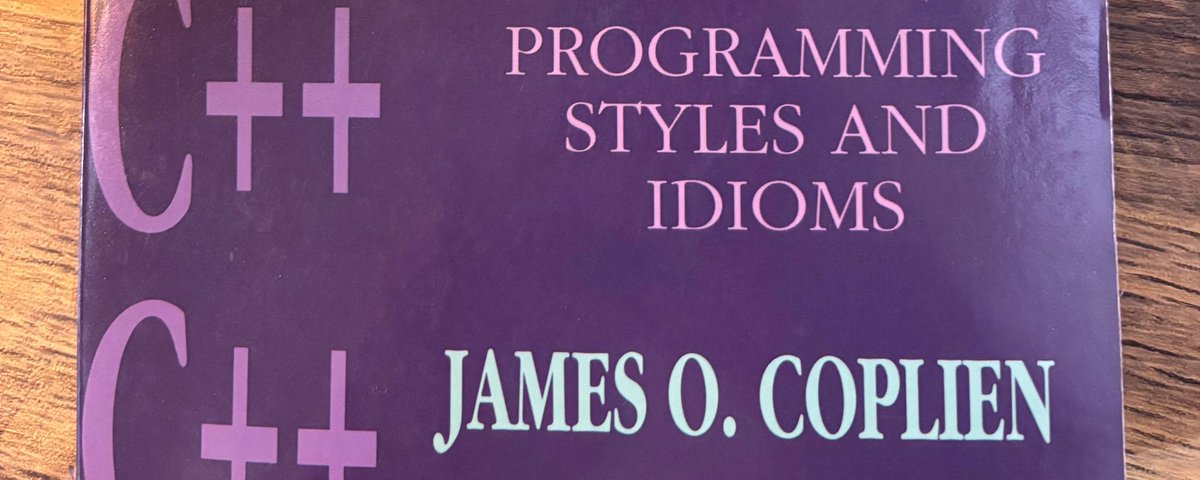Cover of Advanced C++ Programming Styles and Idioms by James Coplien (1992)