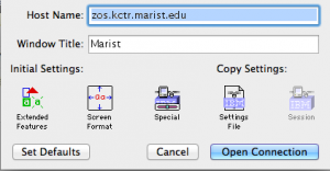 brown mac 3270 settings page
